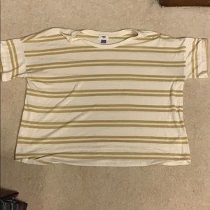 Flowy Yellow striped shirt